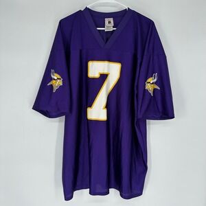 NFL Players Inc Minnesota Vikings Tarvaris Jackson 7 Jersey Purple Mens 2XL